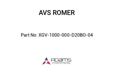 XGV-1000-000-D20BO-04 XGV-1000-000-D20BO-04